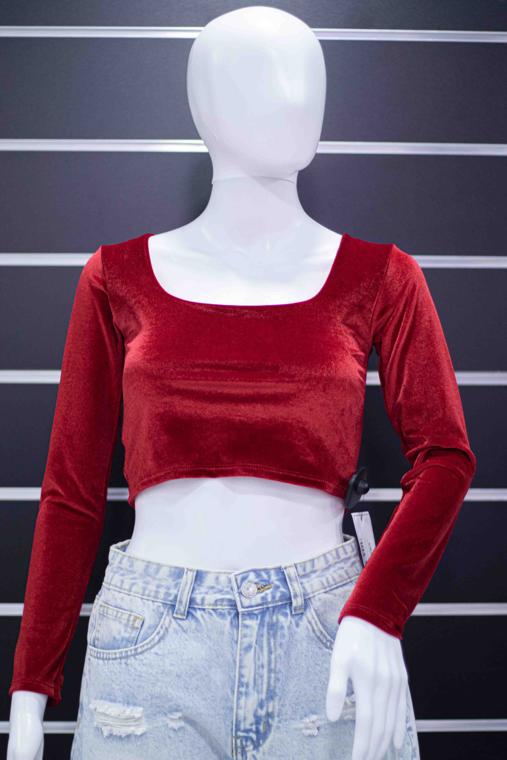 Velvet long sleeve top - Image 10