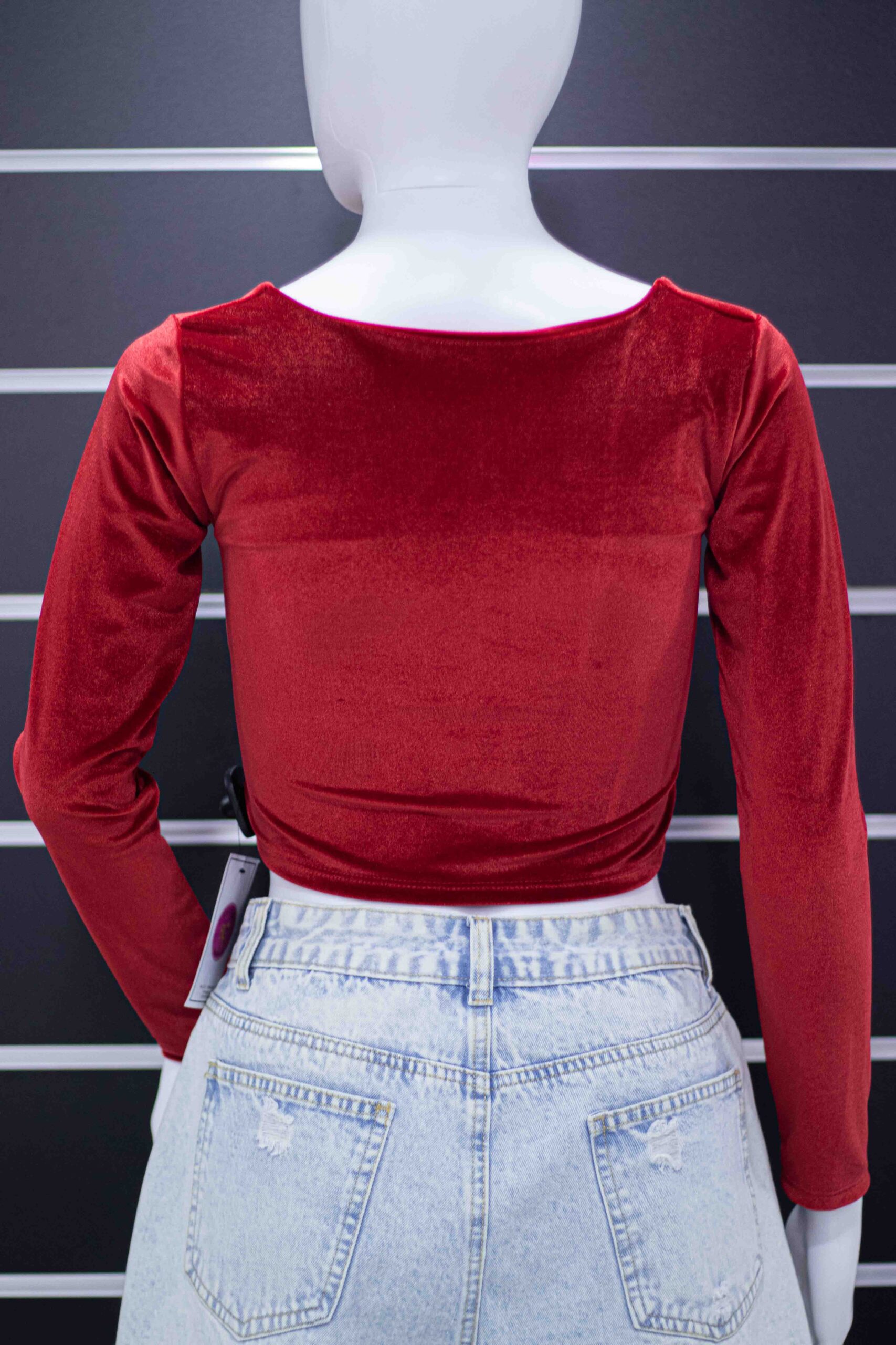 Velvet long sleeve top - Image 7