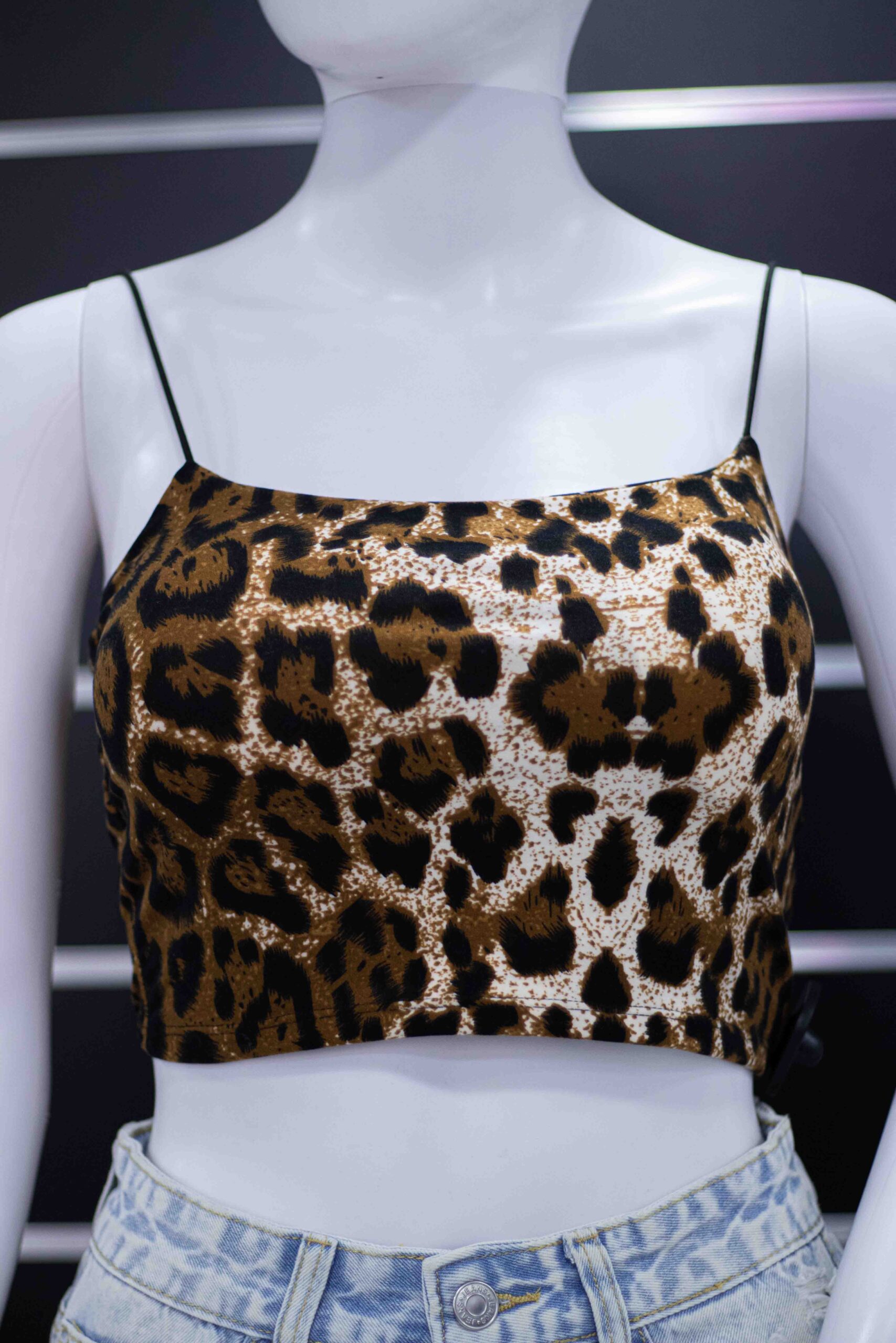 leopard mini crop top - Image 4