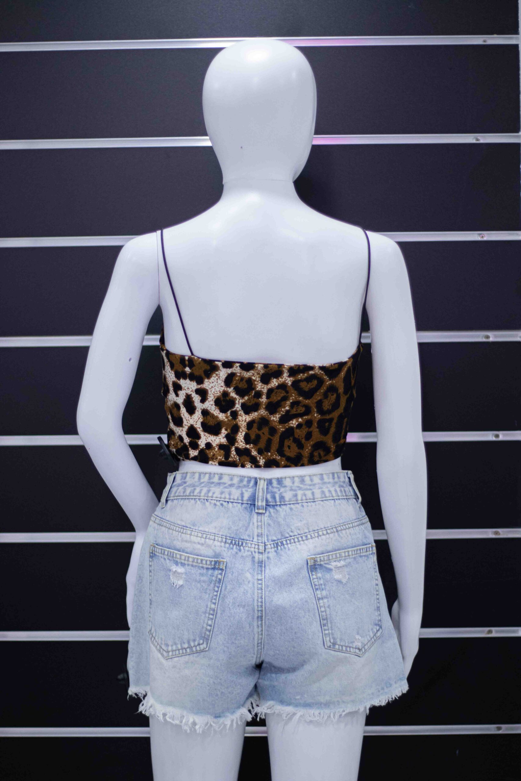 leopard mini crop top - Image 3