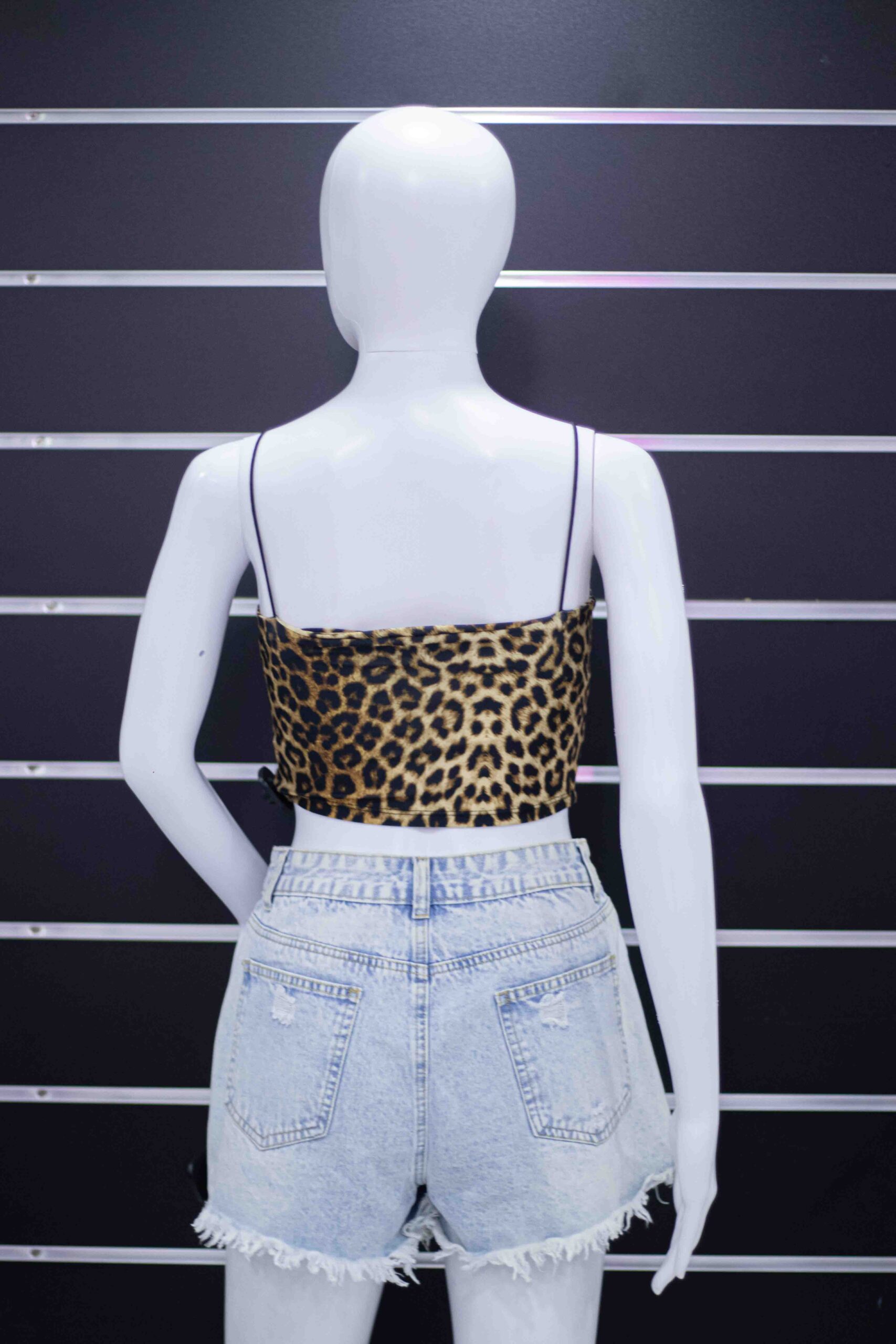leopard mini crop top - Image 8