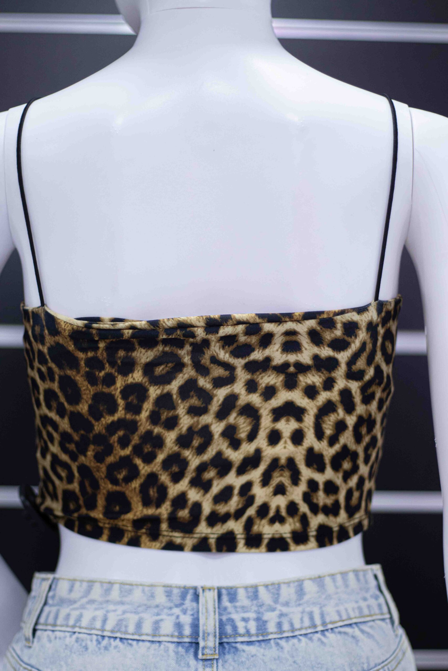 leopard mini crop top - Image 10