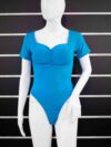 Short sleeve round neck jumpsuit