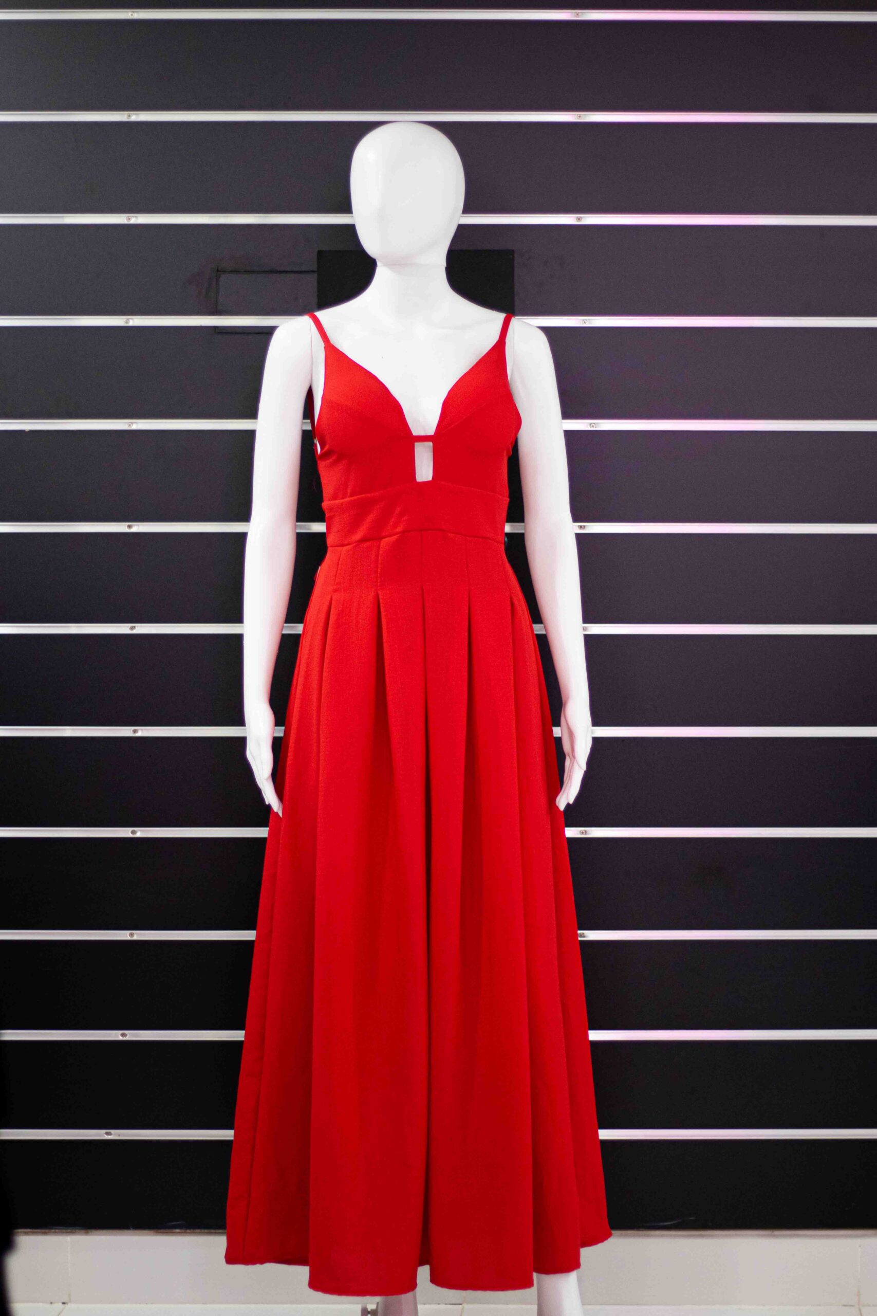 Front open maxi party dress