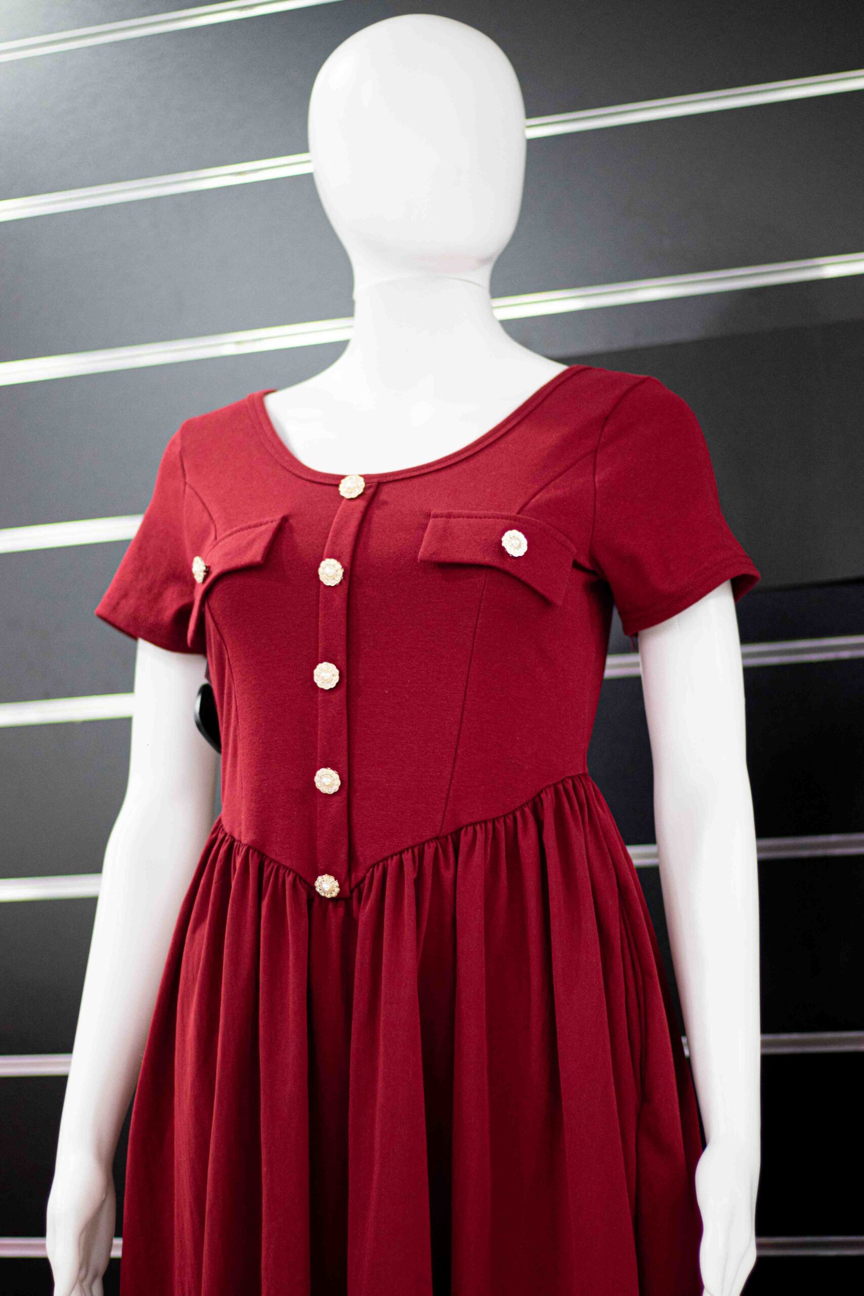 fully button dress - Image 4