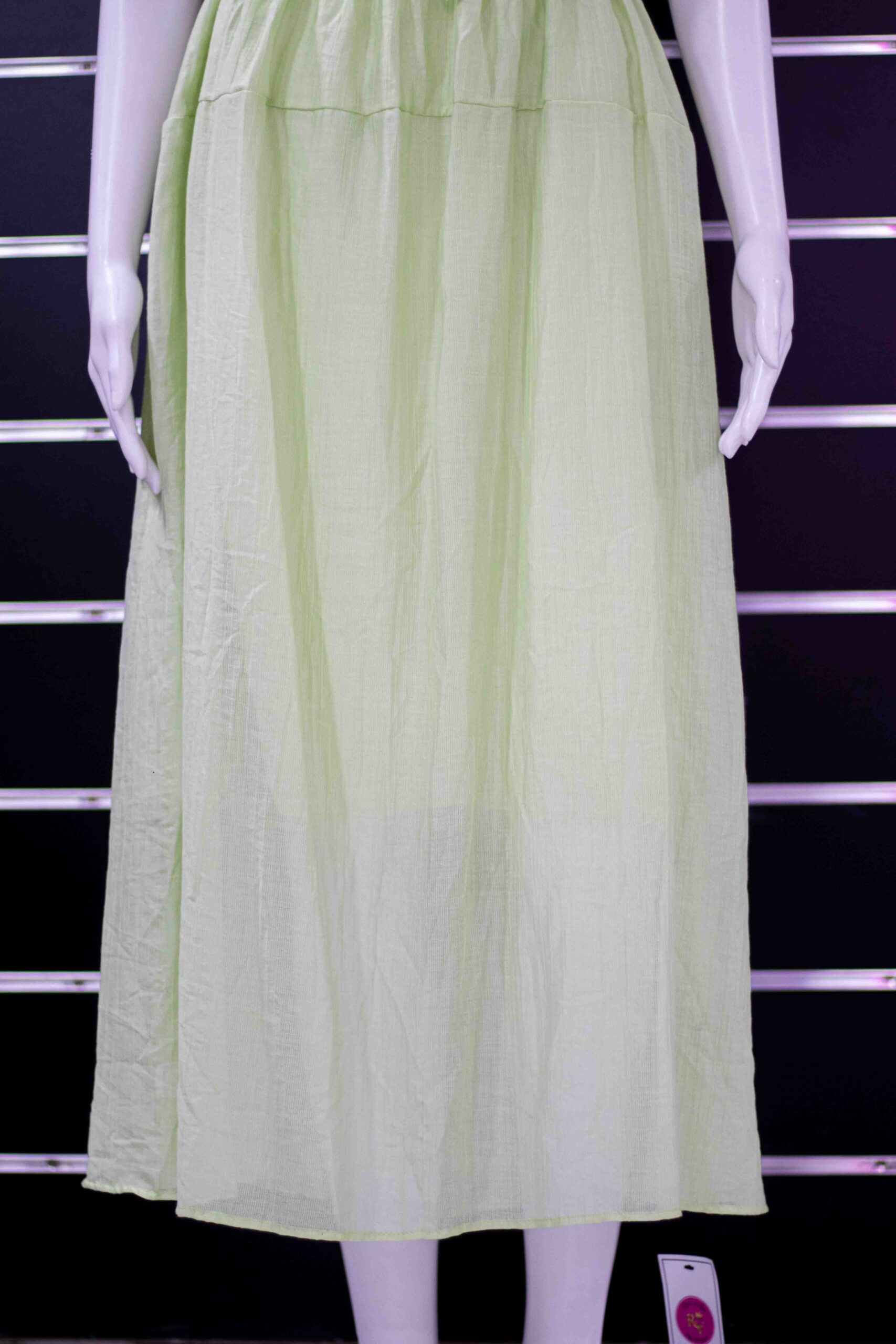 mid gathered long dress - Image 5