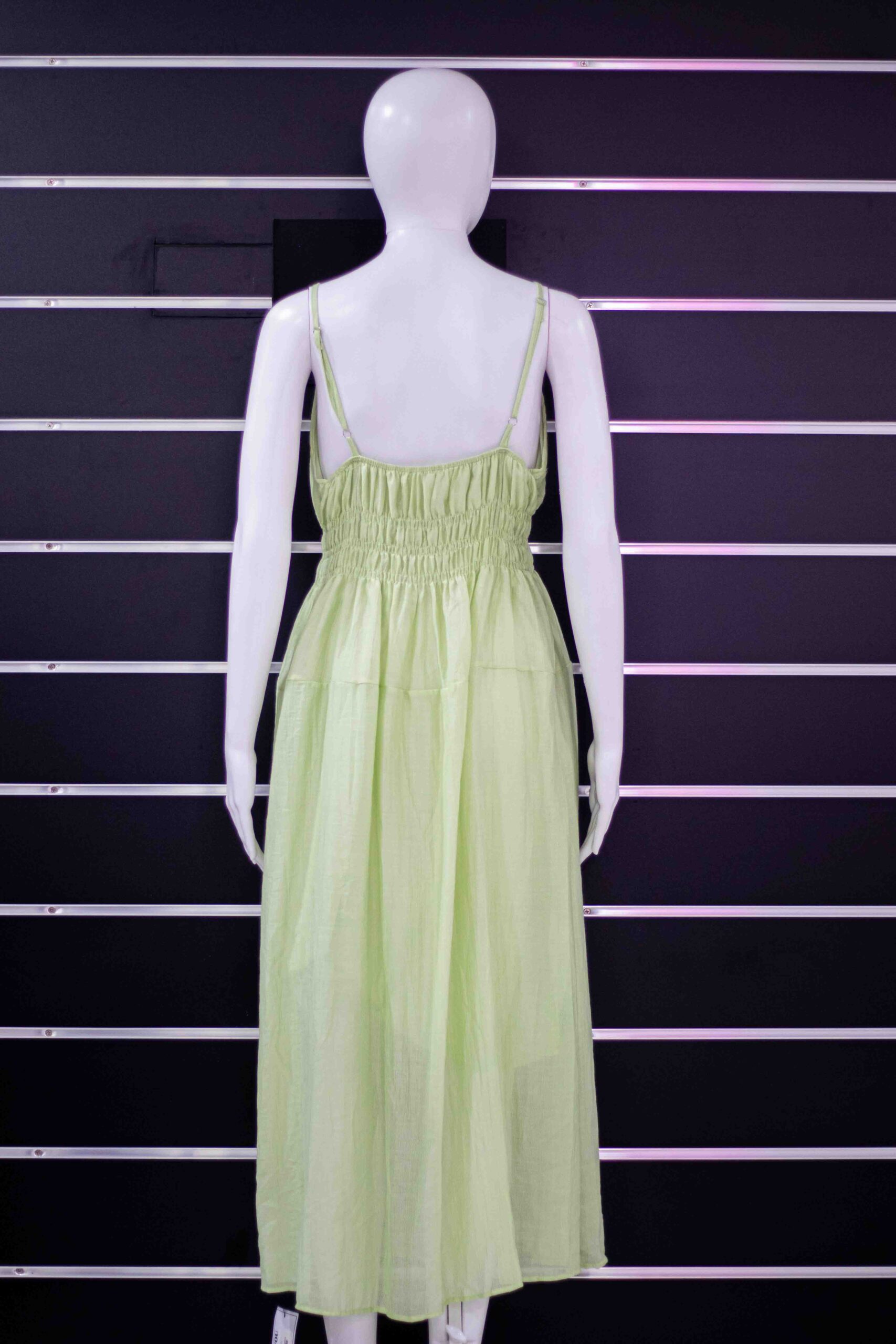 mid gathered long dress - Image 3