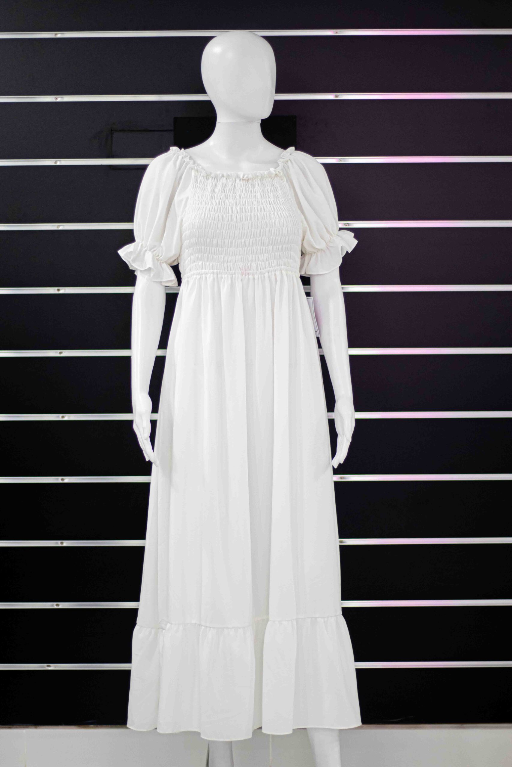 hand gathered fluff long dress - Image 8