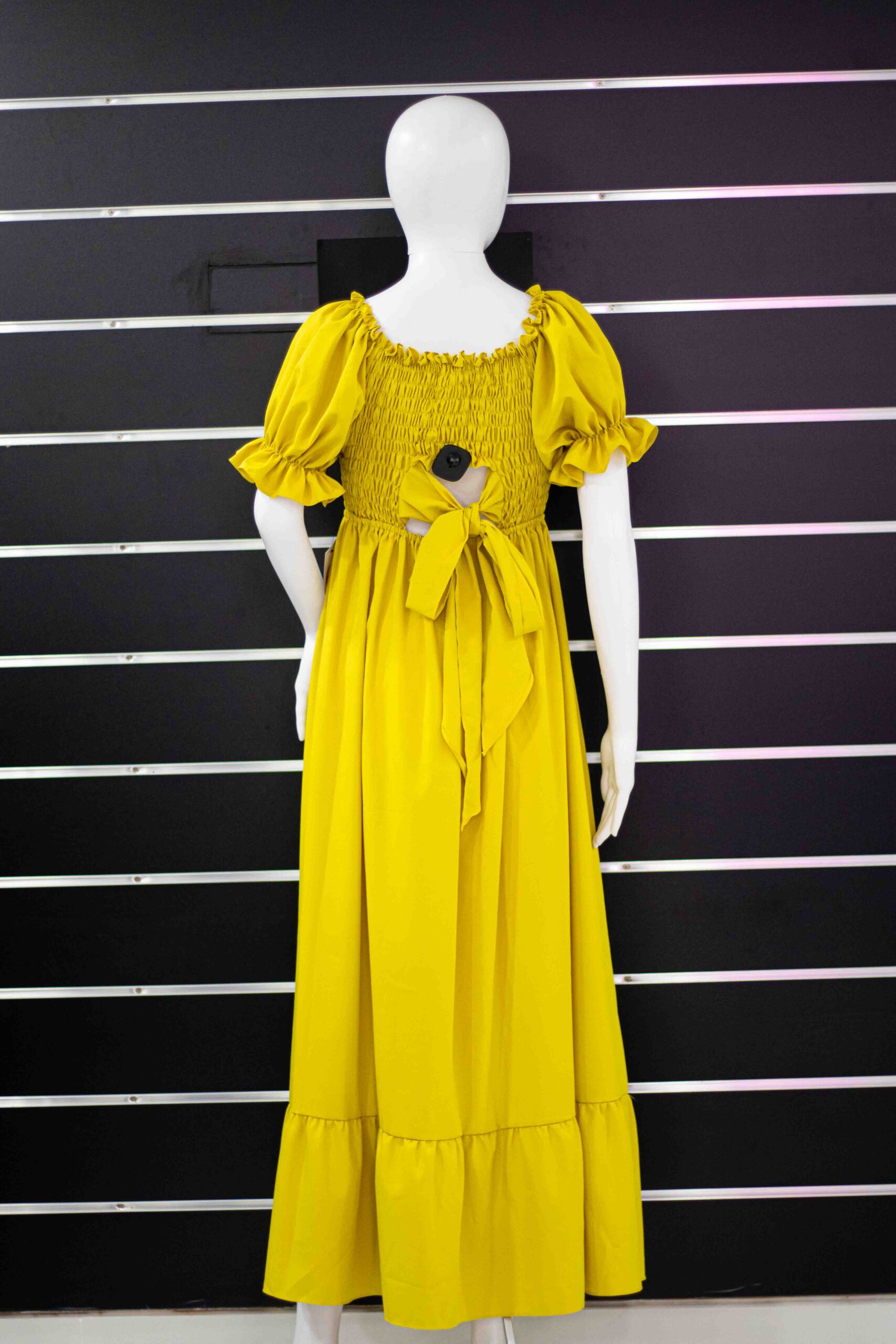 hand gathered fluff long dress - Image 3