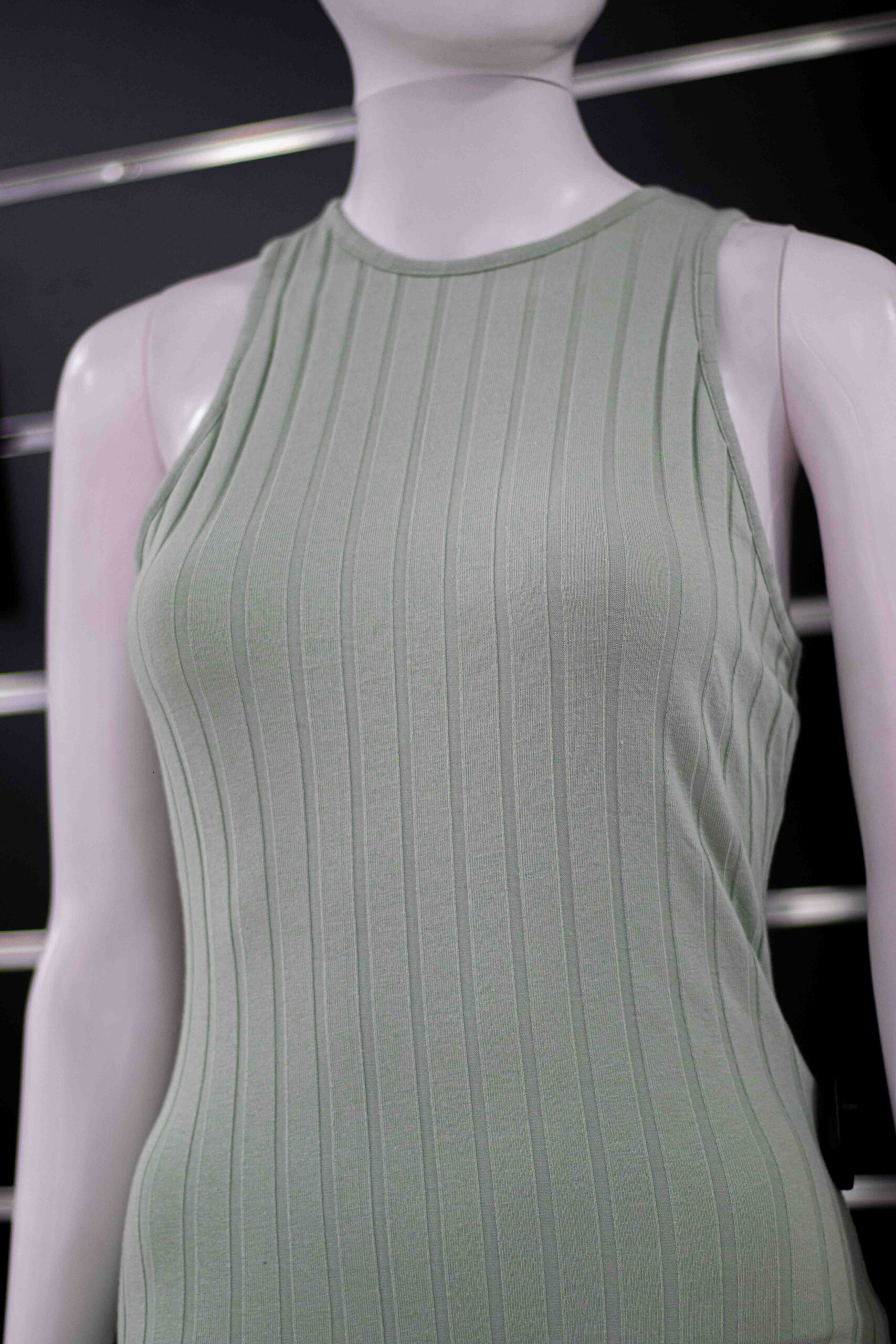 green stirpes bodycon dress - Image 4