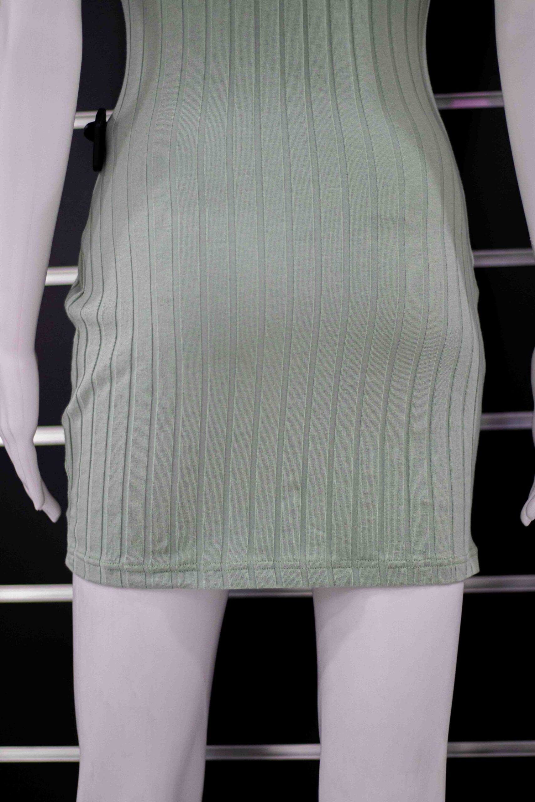 green stirpes bodycon dress - Image 7