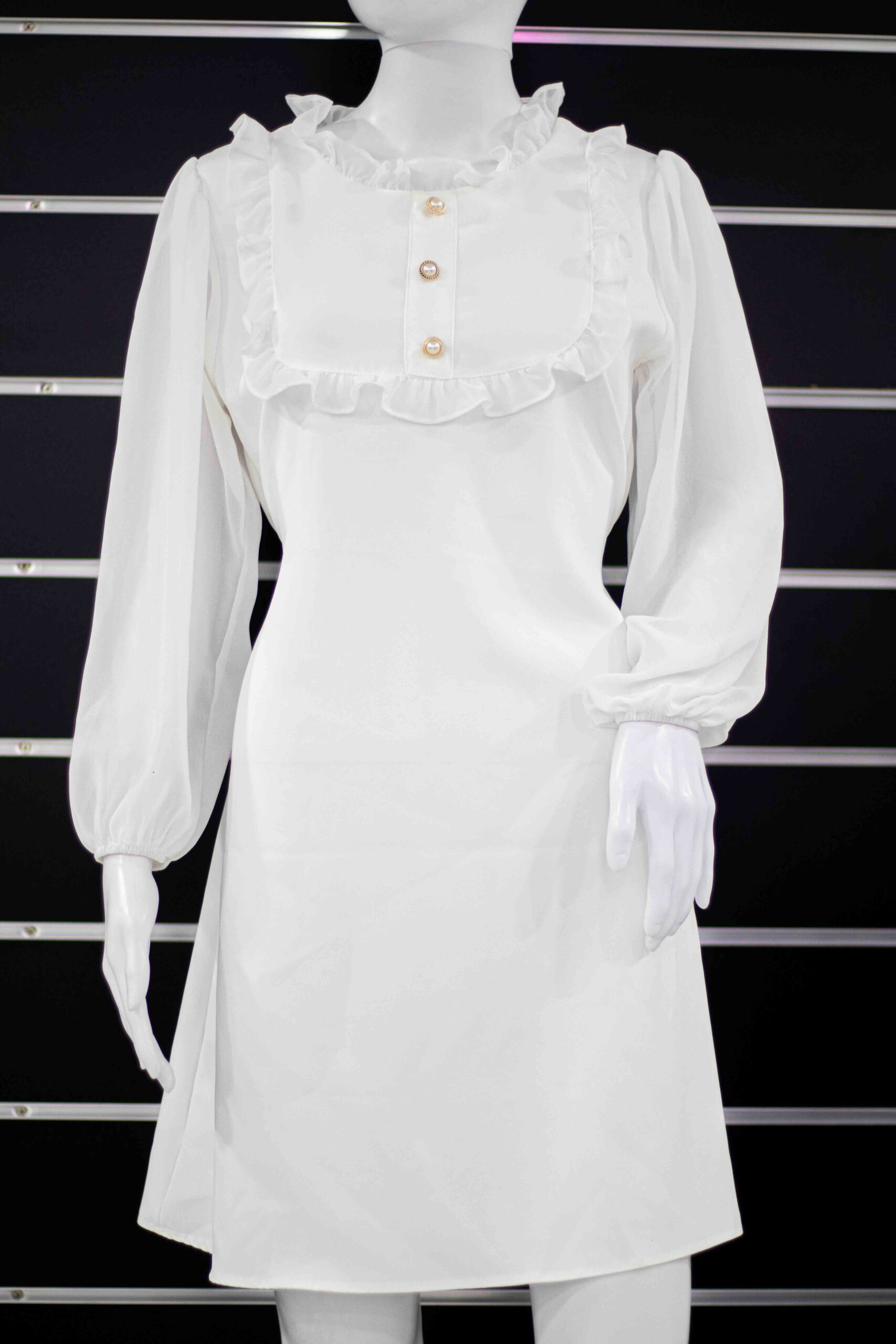 Korean button short dress - Image 8