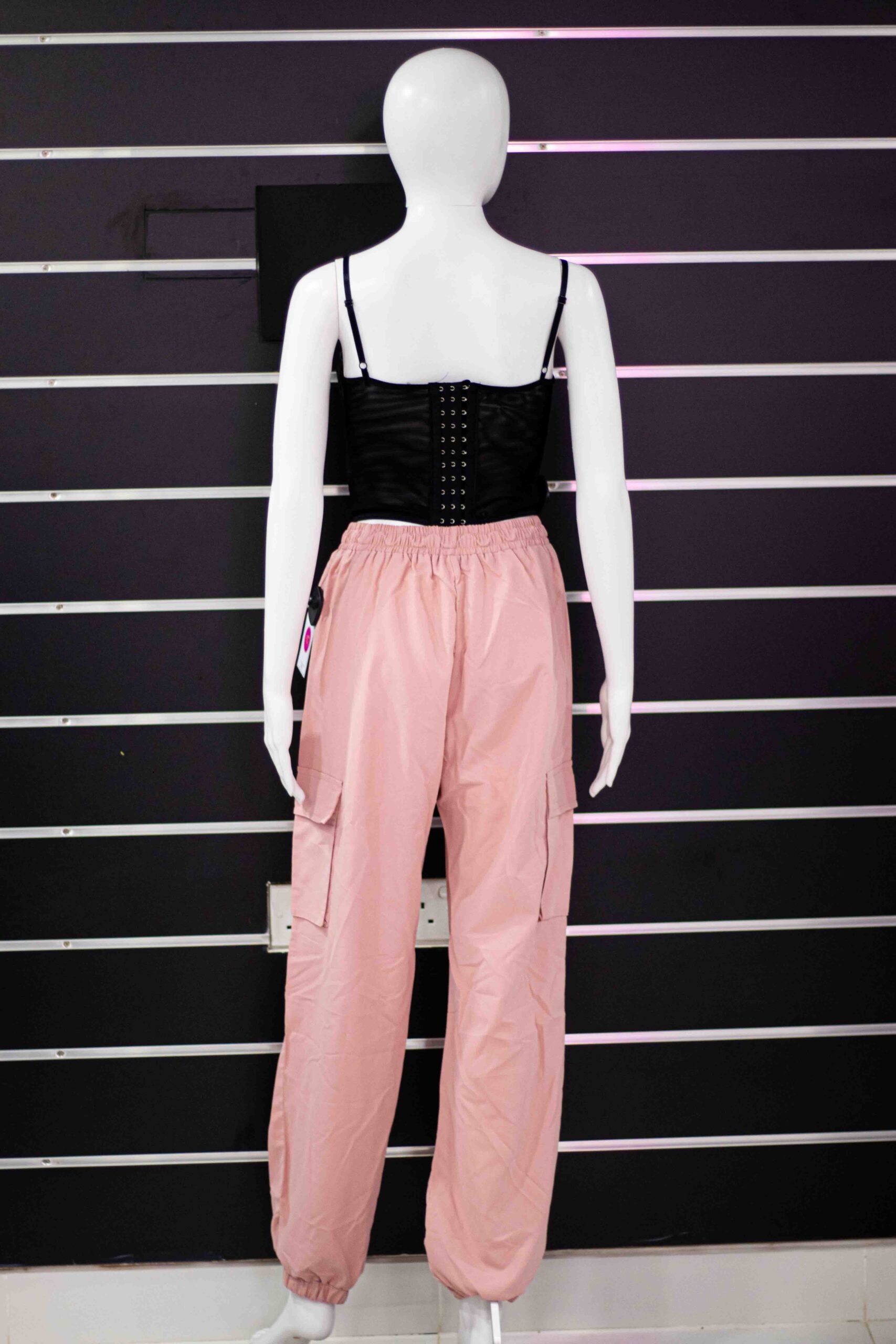 Pink pocket side cargo pants - Image 4