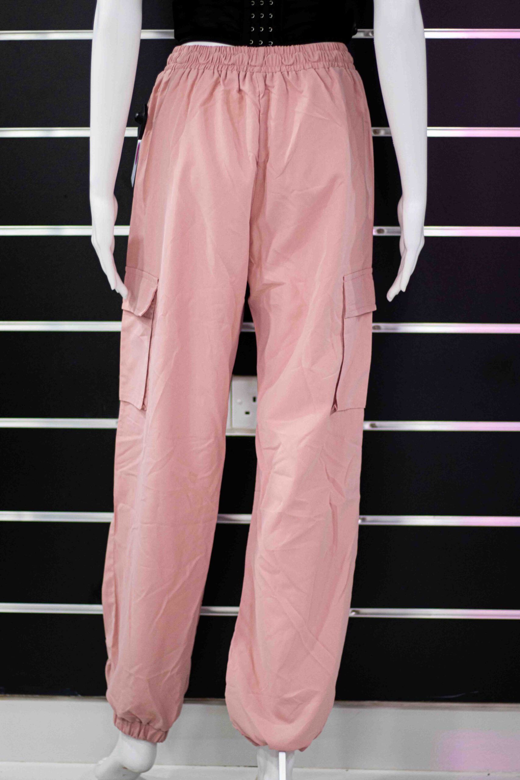 Pink pocket side cargo pants - Image 3