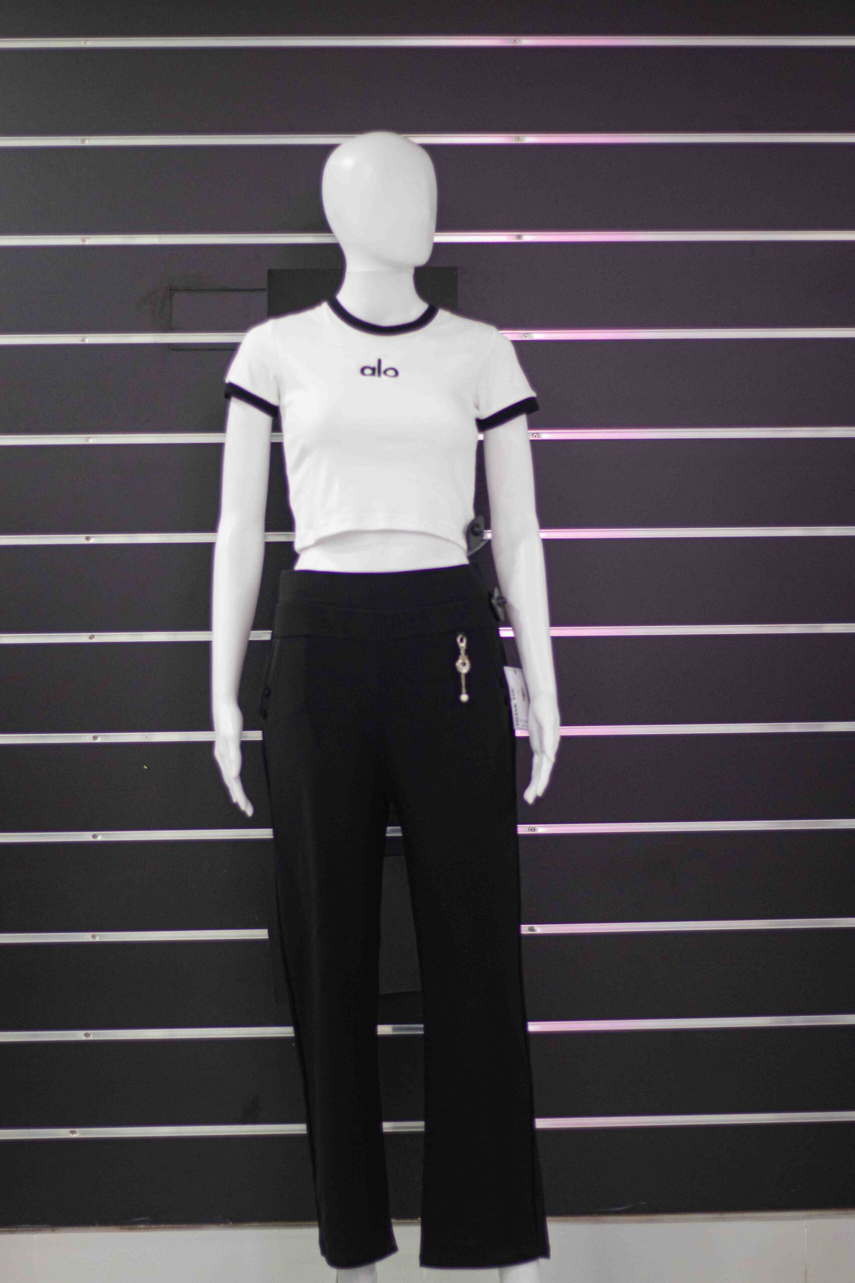 stretch office pant with side buttons - Image 6