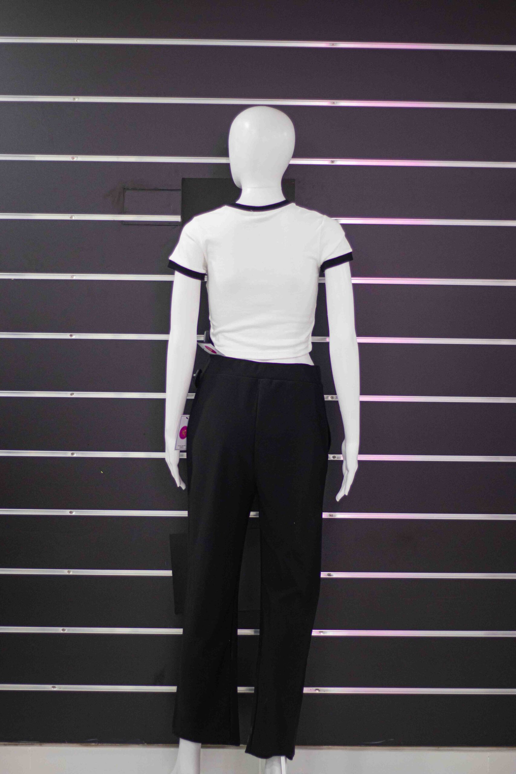stretch office pant with side buttons - Image 8