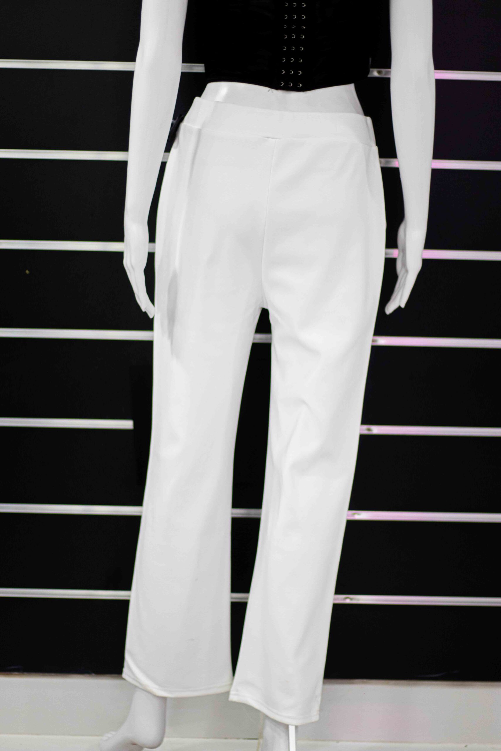 stretch office pant with side buttons - Image 3