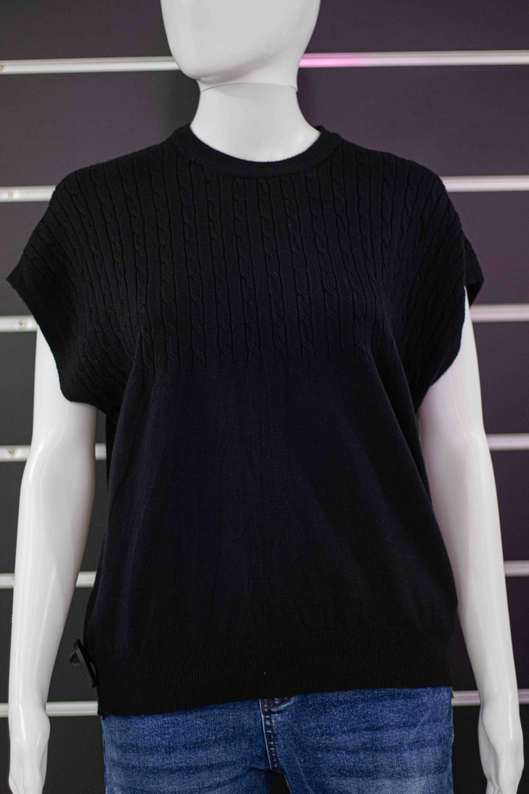 Black Baggy Sweater Top - Image 7