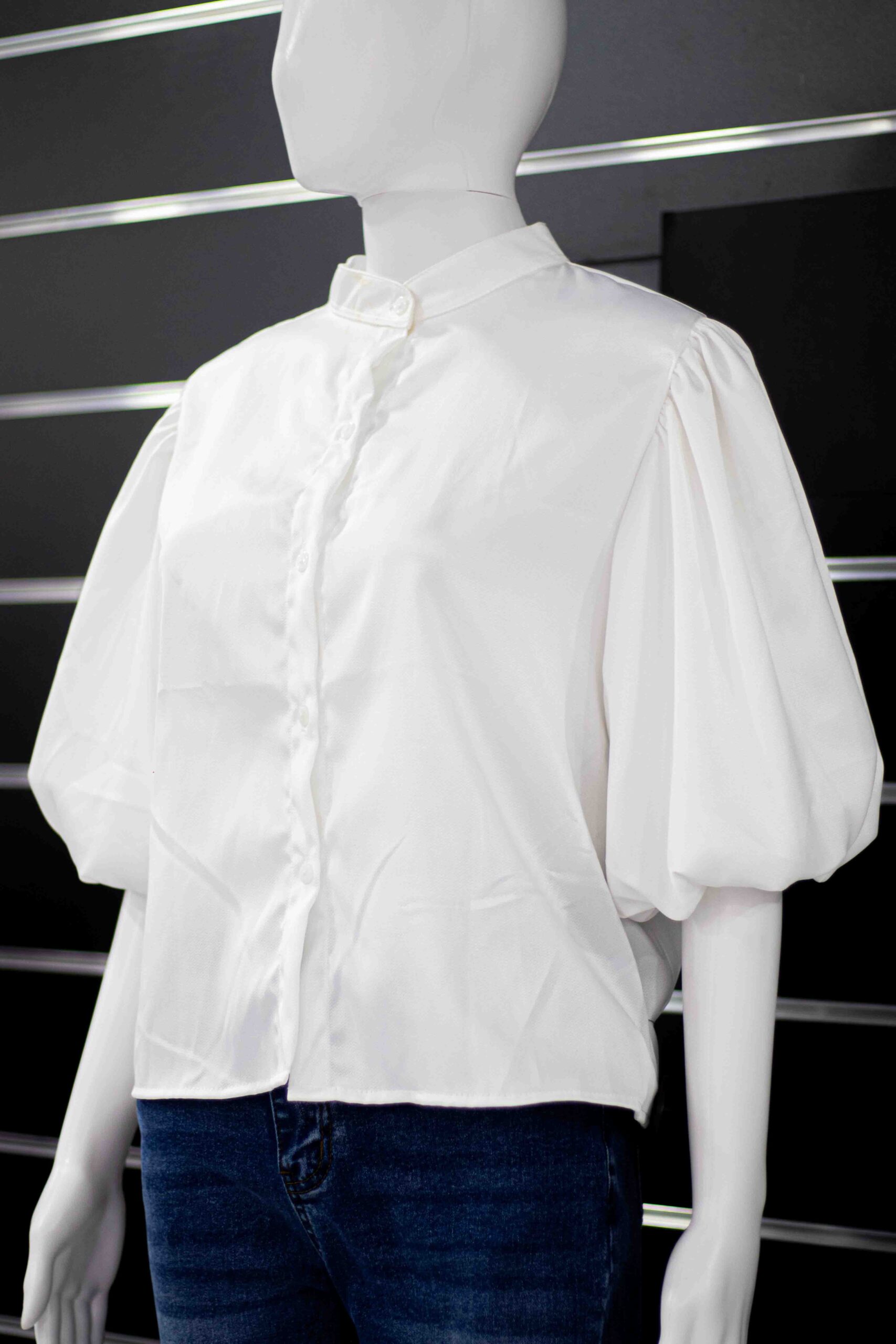 Bucket sleeve colorful blouse - Image 4