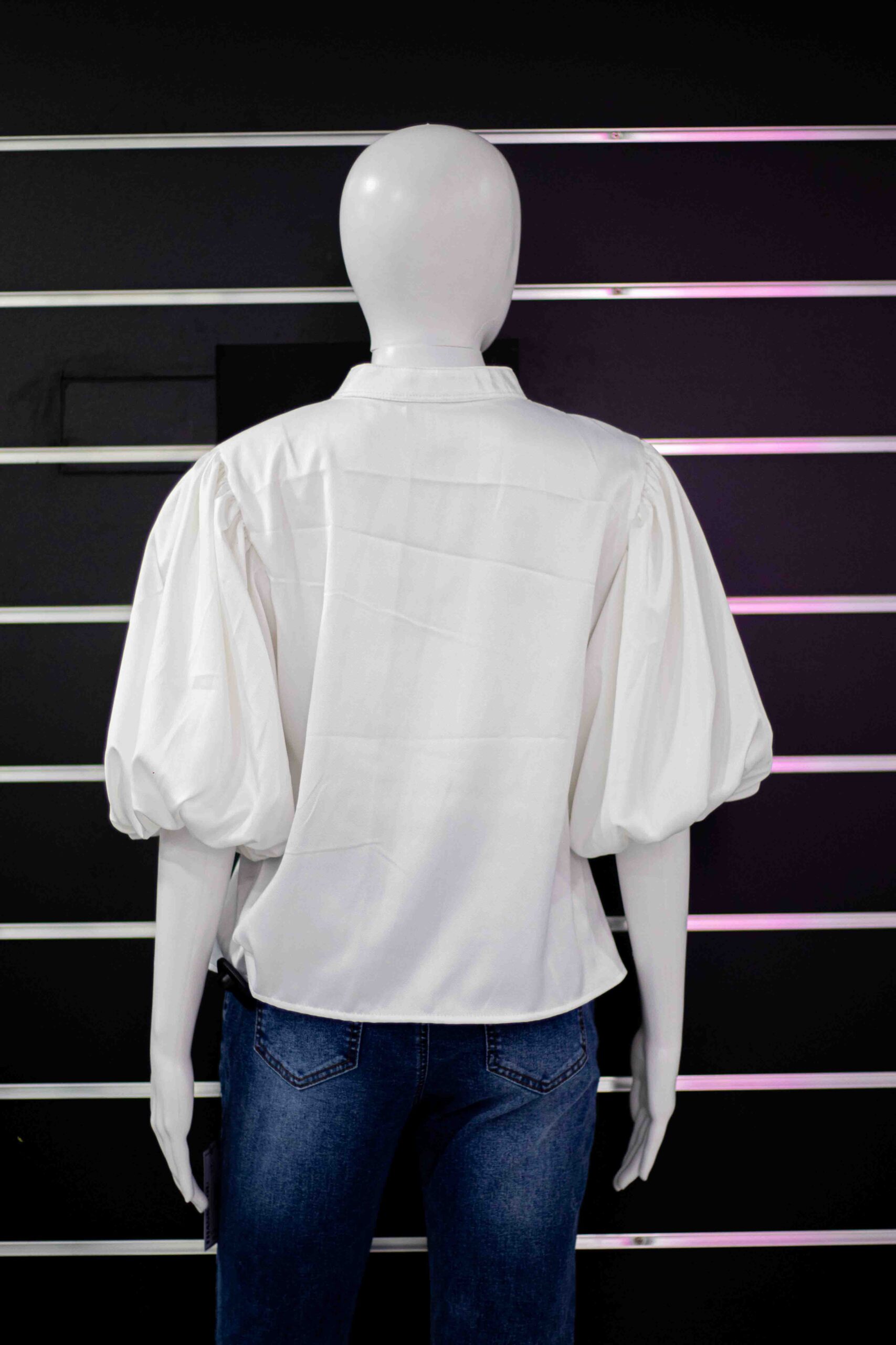 Bucket sleeve colorful blouse - Image 3